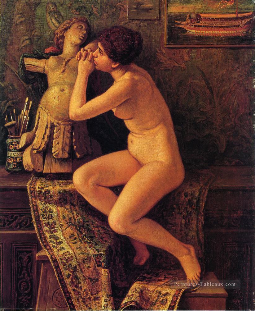 Le modèle vénitien Nu Elihu Vedder Peintures à l'huile